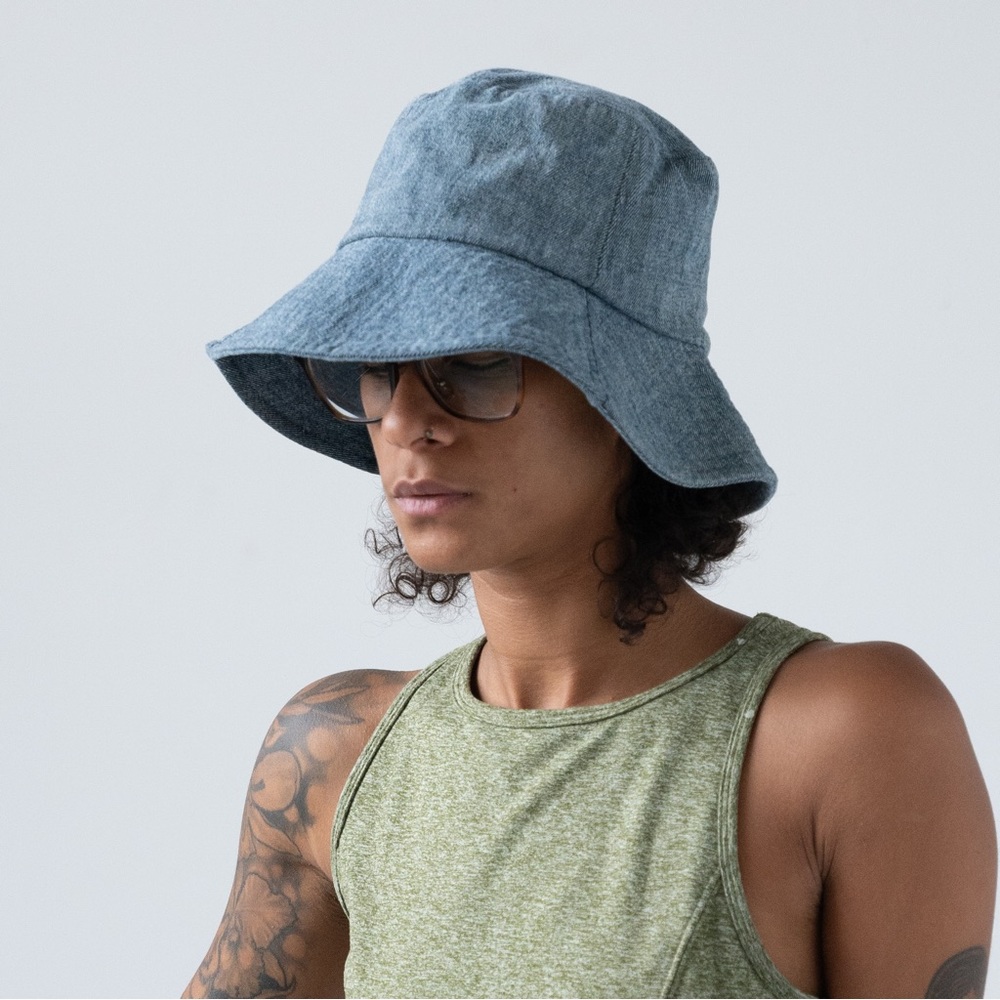 Denim bucket hat